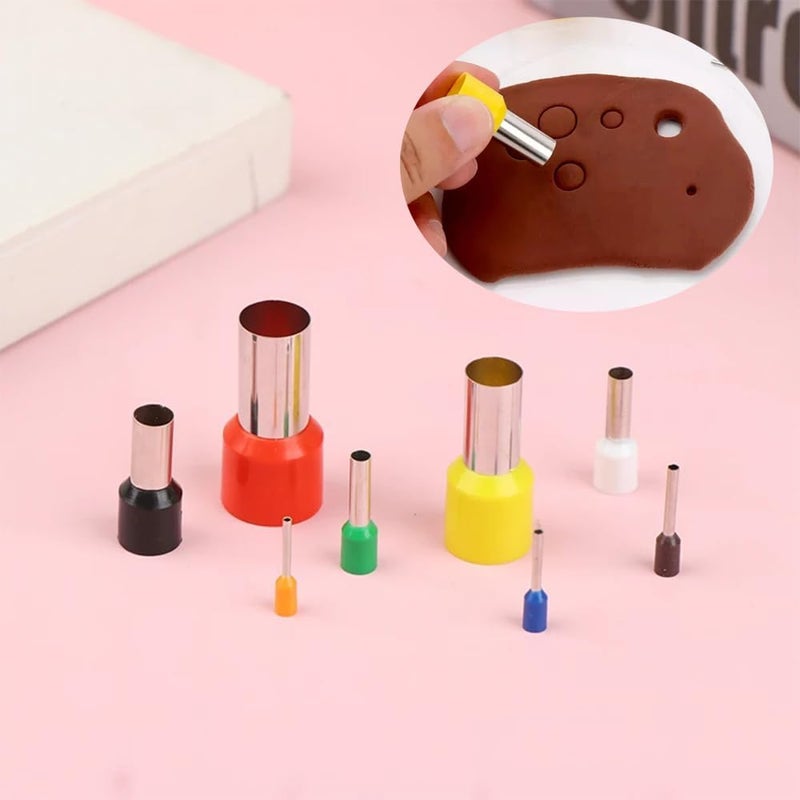 URIMPAVIDO 20PCS Stainless Steel Clay Cutter Round Circle Shape Cutter Ceramics Dotting Baking Ring Mold Cutter for Polymer Clay Pottery Handmade DIY Craft (20) - Image 2